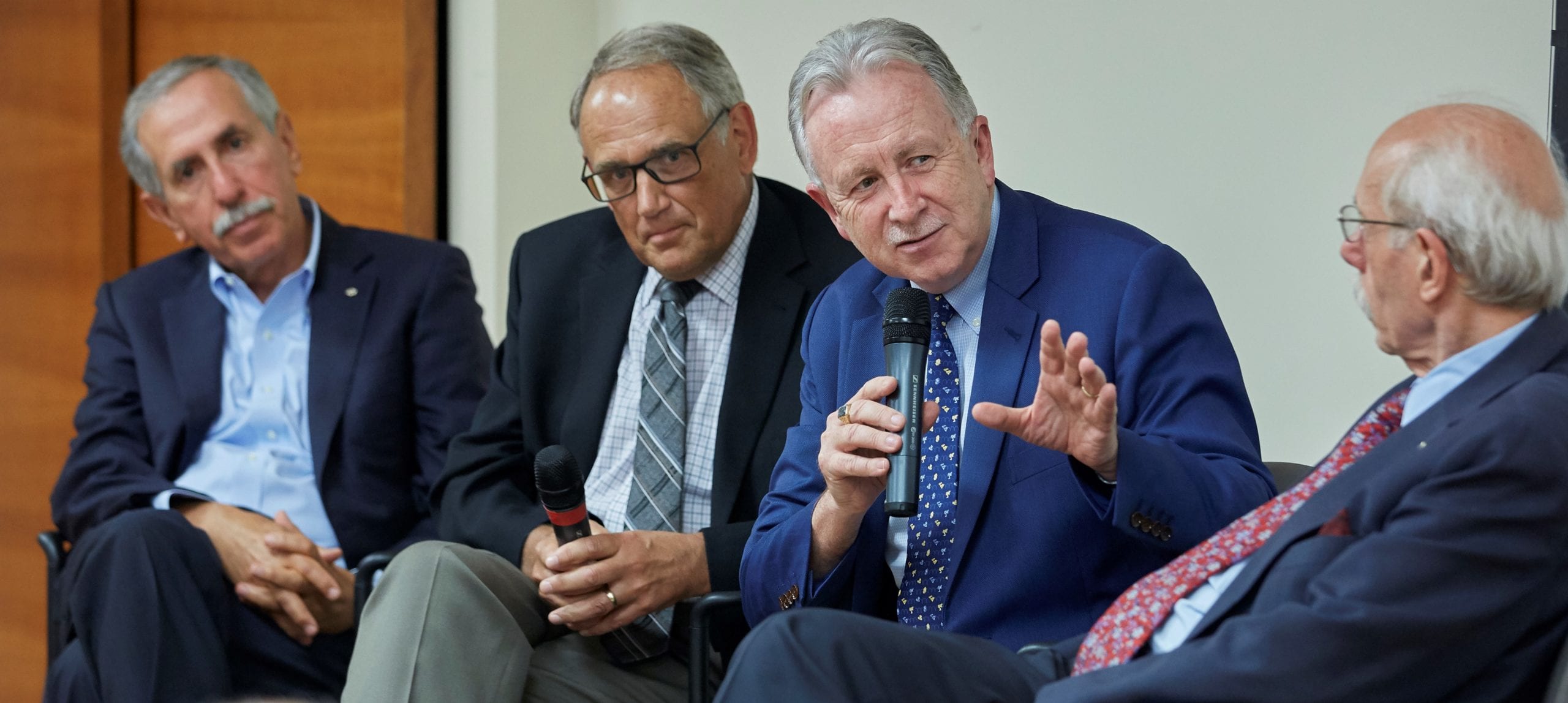 L to R: Drs. Alan Bernstein, Canadian Institute for Advanced Research; Ralph Meyer, HHS; Paul O'Byrne, McMaster University; and Tony Hakim, Ottawa Hospital Research Institute